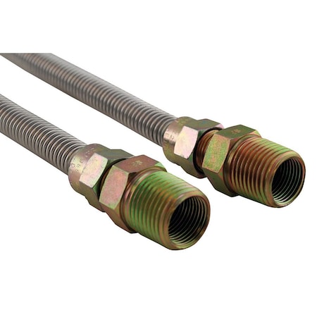 1/2 In. OD 3/8 In. ID X 36 In. Long, 1/2 In. Male Pipe Thread X 3/8 In. Male Pipe Thread, Uncoated